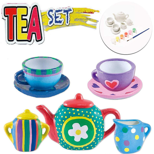 Детски порцеланов сервиз за рисуване TEA SET gadgetmixbg